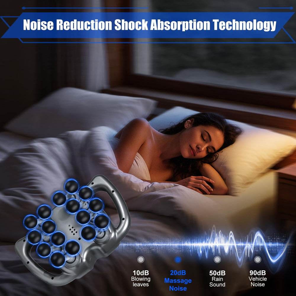 Chinensis Massage Gun operates quietly at 35 dB for discreet use