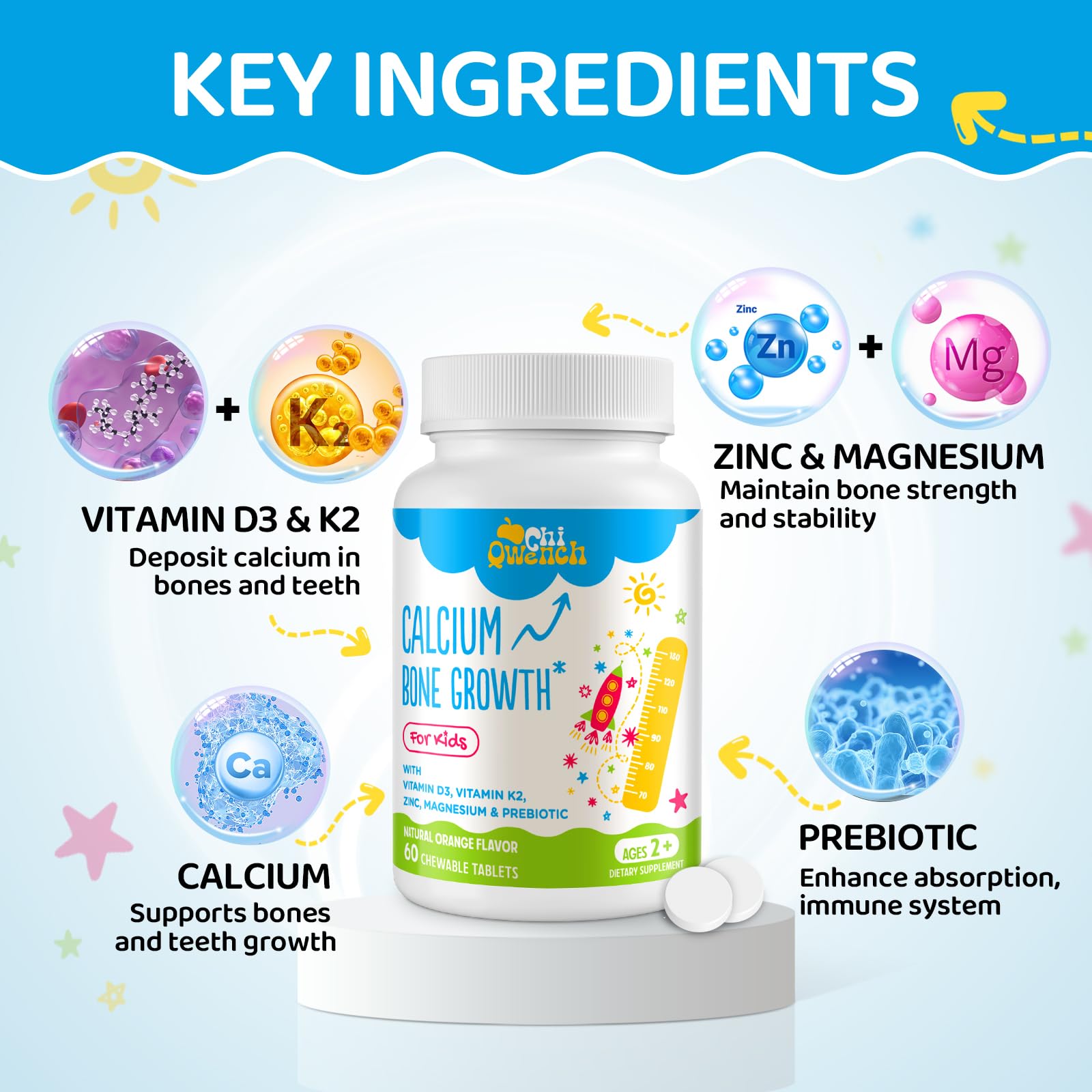 ChiQwench prebiotic-blend-milk-banana shows gut-friendly formula for better nutrient absorption.