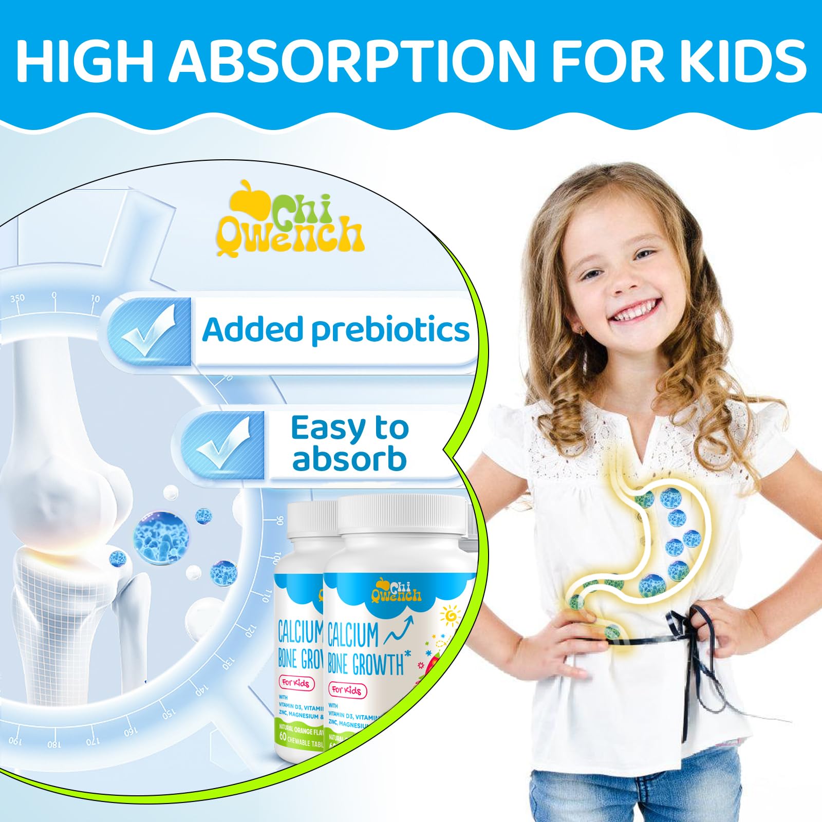 ChiQwench zinc-magnesium-balance graphic underlines micronutrients for growing children.