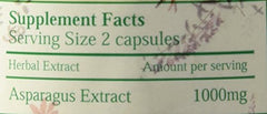Chi's Enterprise asparagus extract product shot illustrating capsule count and label clarity.