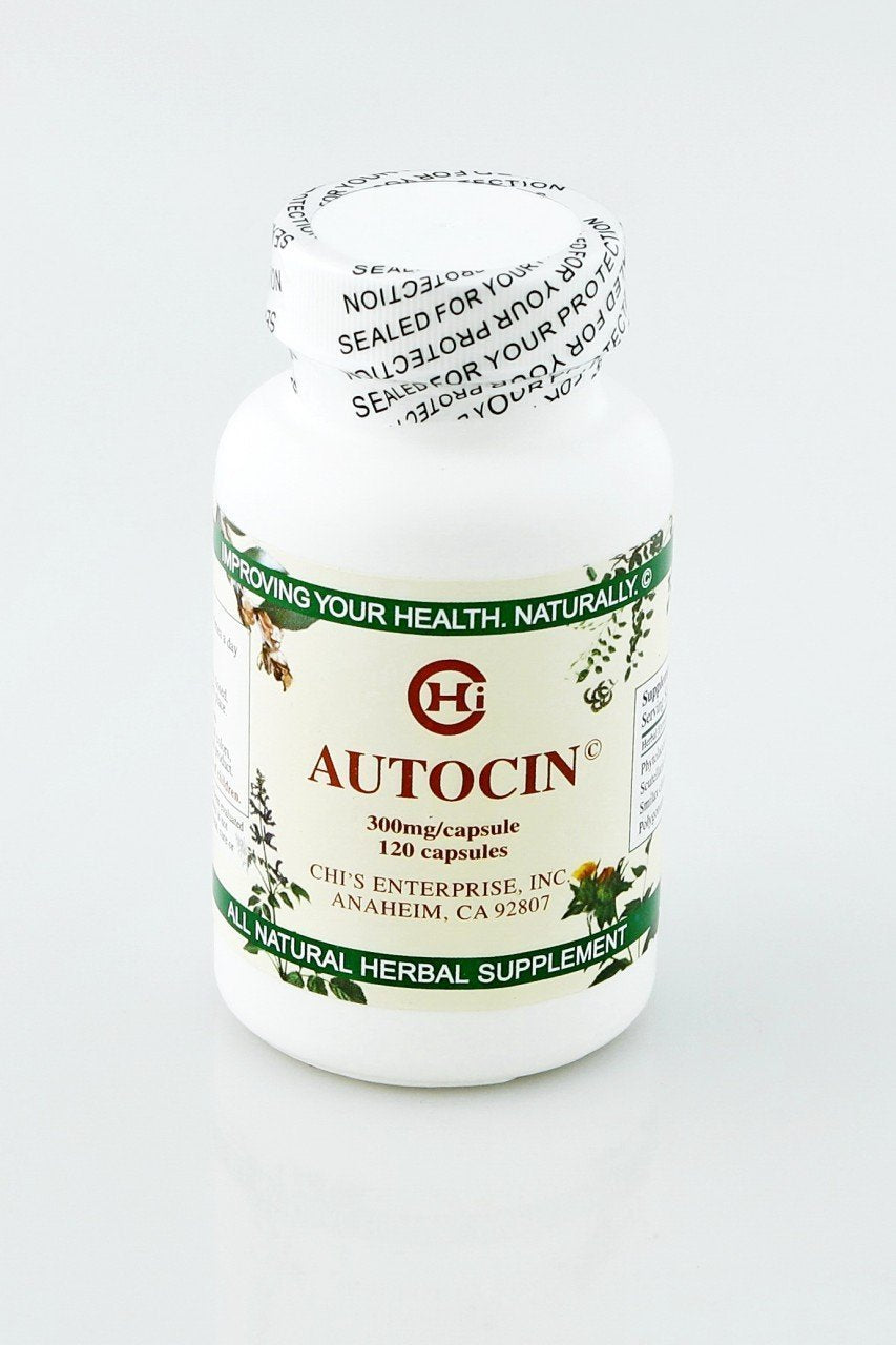 Chi's Enterprise Autocin bottle shows a traditional herbal blend for daily immune support.