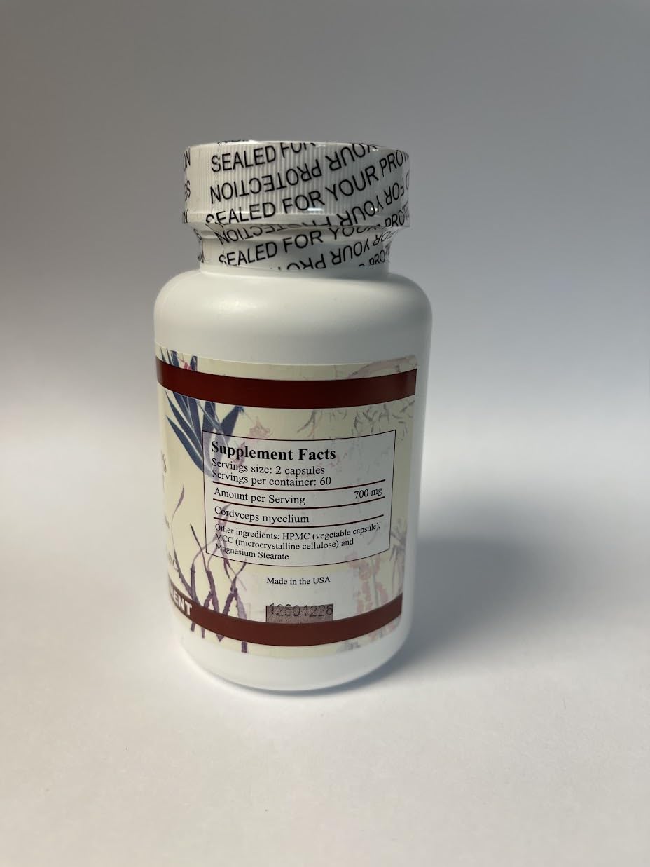 Cordyceps Extract capsules arranged to showcase premium potency and purity.