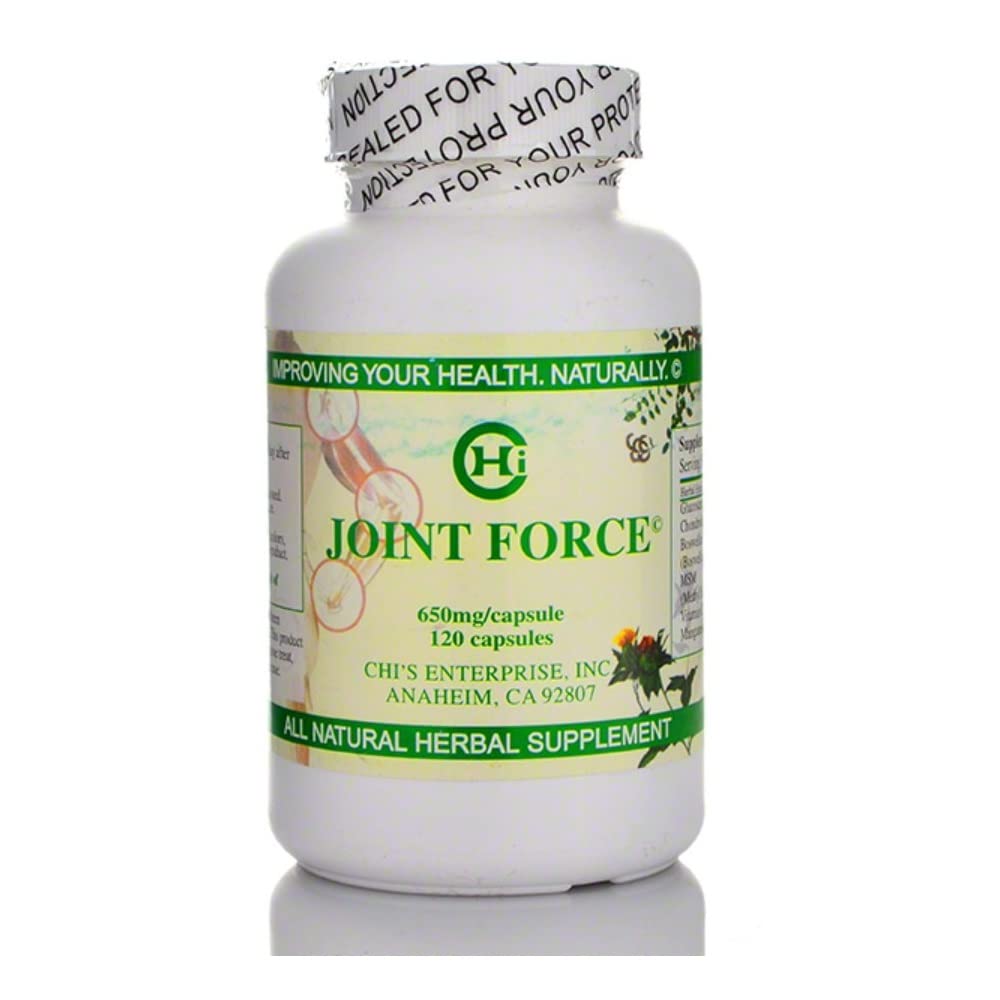 Chi's Enterprise Joint Force bottle with 120 capsules for daily joint support.