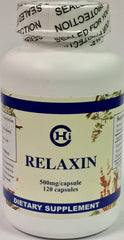 Chi's Enterprise Relaxin 120 capsules bottle for daily emotional balance and convenience.
