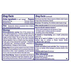 Chloraseptic Citrus lozenges 18-count pack back view showing easy access.