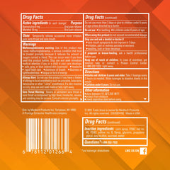 Chloraseptic Citrus lozenges rectangular box top view for cabinet storage.