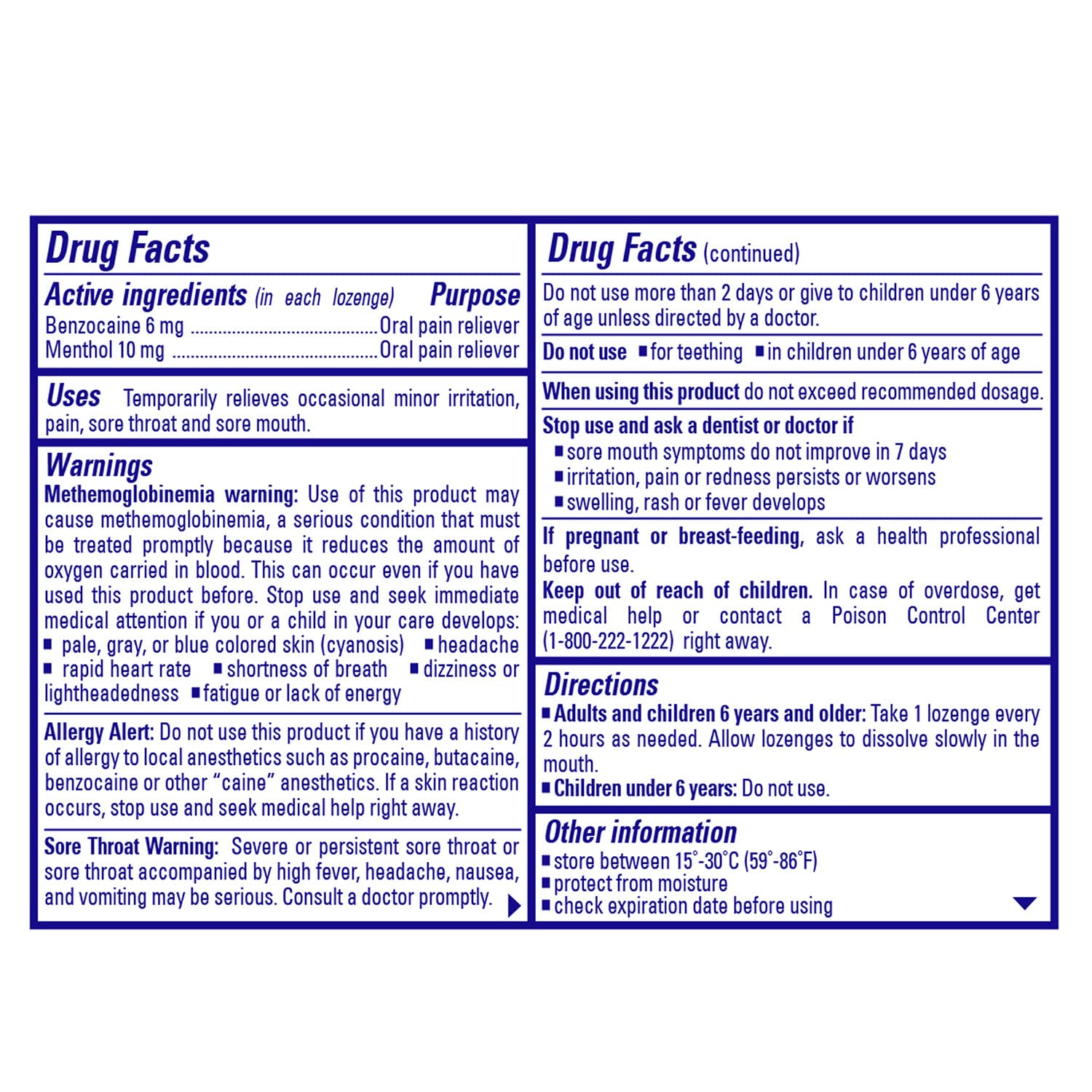 Chloraseptic Sore Throat Lozenges ready to use on a quick break.