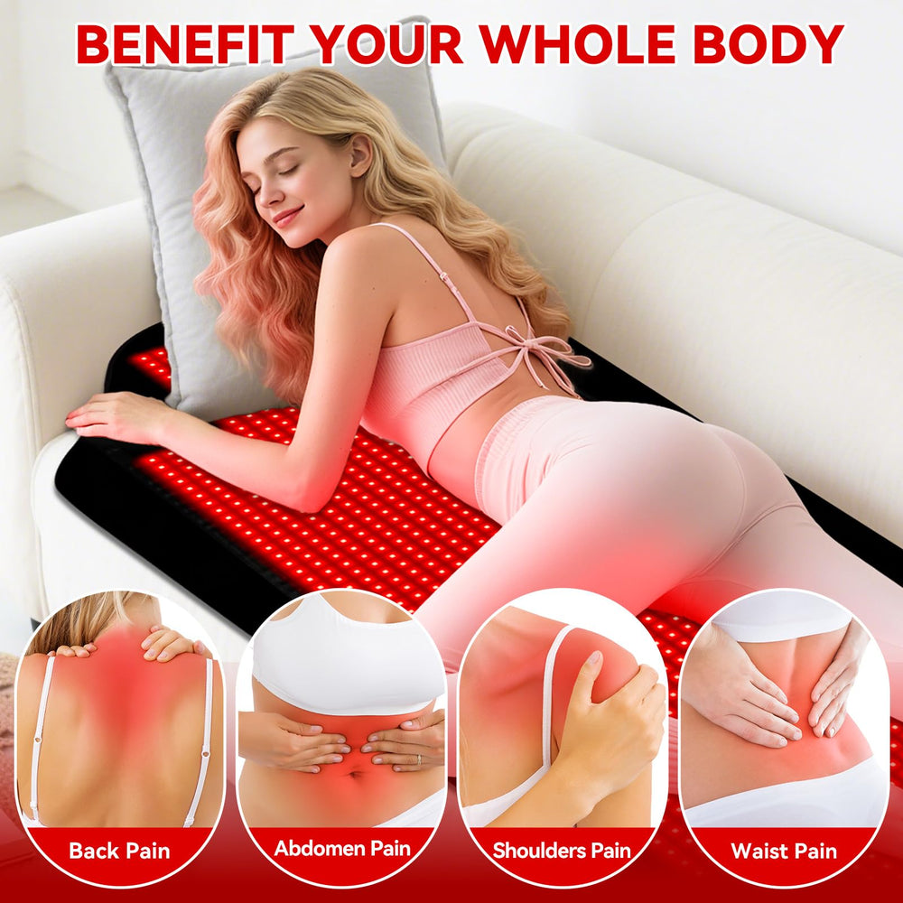 Cholas 1,443 LEDs illuminate the body for thorough light therapy sessions.