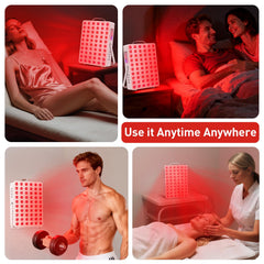Cholas red light therapy at-home setup highlighting compact design and ease of use.