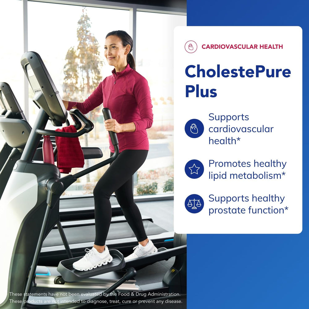 CholestePure Plus citrus bergamot extract capsules highlighting lipid metabolism support
