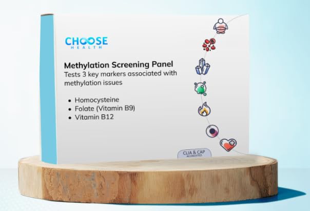 Choose Health 3-in-1 methylation panel kit for at-home testing convenience.