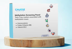 Choose Health 3-in-1 methylation panel kit for at-home testing convenience.
