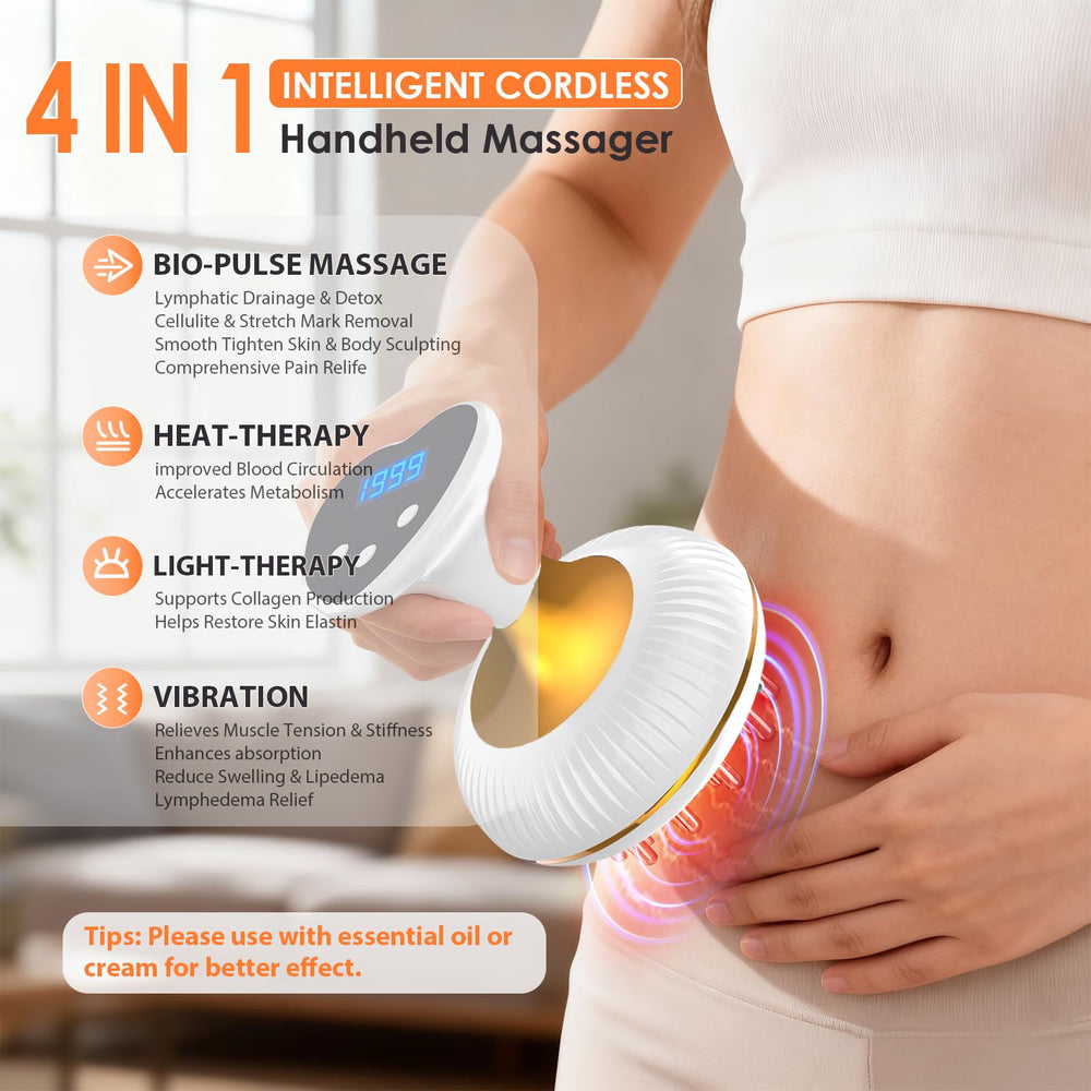 Choufaly anti-cellulite massage tool targeting cellulite on legs and arms.