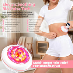 Choufaly body sculpting machine used on stomach for contouring.