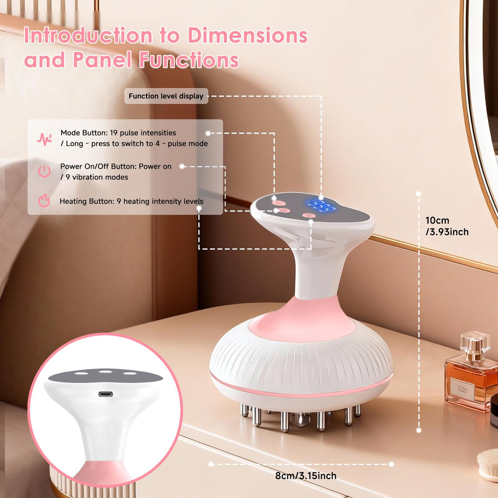 Choufaly rechargeable wireless massager offers portable at-home use.