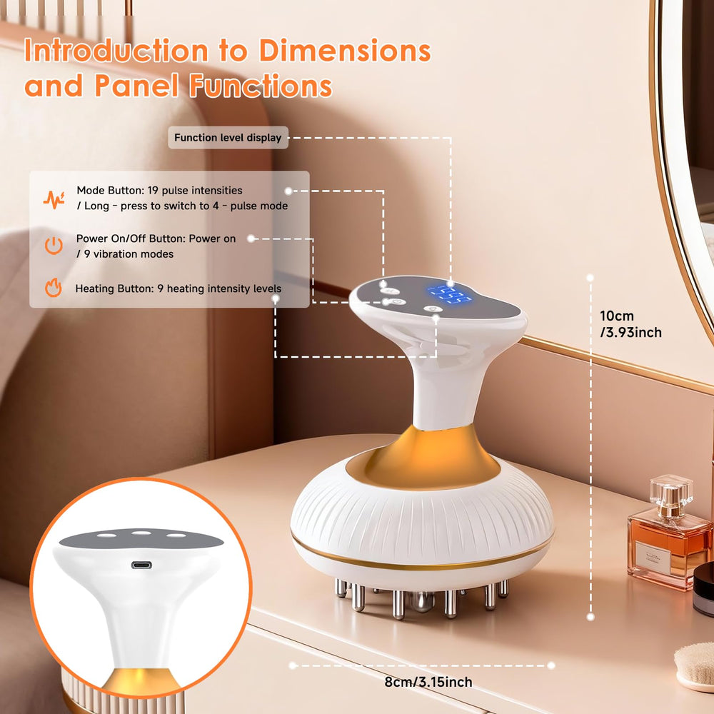 Choufaly heat and vibration massage for deep tissue relaxation and contouring.