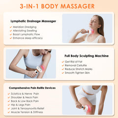 Choufaly lymphatic drainage massage handheld use for boosting circulation.