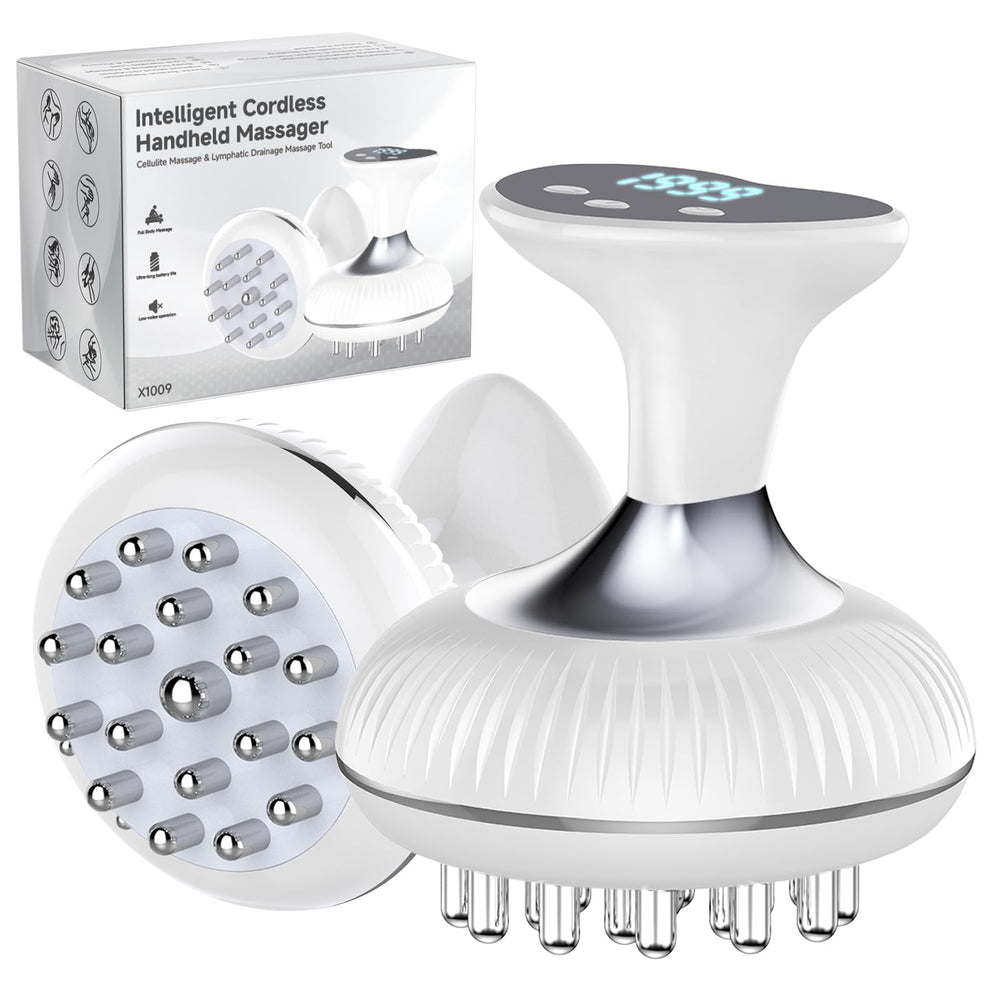 Choufaly lymphatic drainage massager front view showing compact device design and focused massage capability
