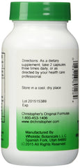 Label detail of Christopher's Original Formulas Complete Tissue & Bone Formula with key botanicals