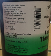 Christophers Original Formulas label close up highlights traditional herbal blend for support.