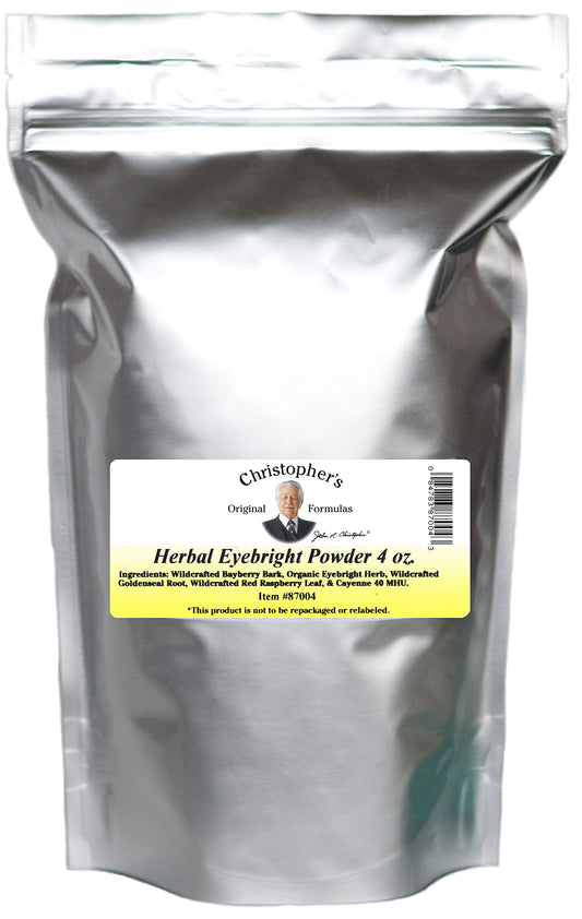 Christopher's Original Formulas Eyebright Powder bottle for eye health support