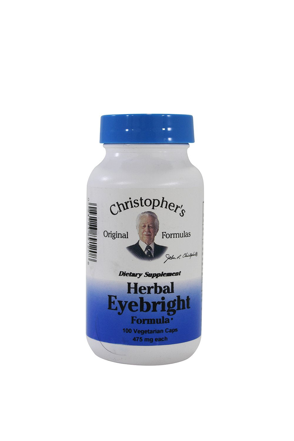Christopher's Original Formulas Herbal Eye Formula bottle, signaling natural eye support with whole-food herbs
