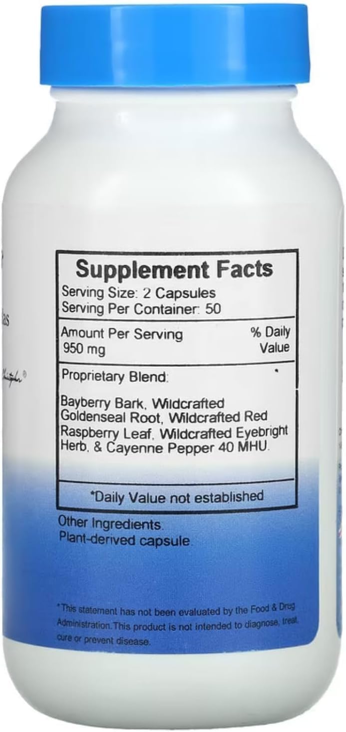 Christopher's Original Formulas Herbal Eye Formula ingredients close-up highlighting whole-food herbs for holistic eye support