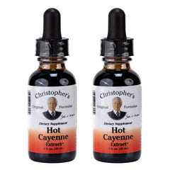 Christopher's Original Formulas hot cayenne extract bottle for easy daily use