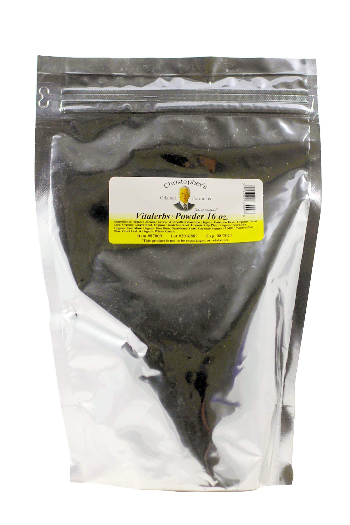 Christopher's Original Formulas Vitalerbs Powder bottle ready for daily nutrition support