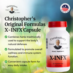 Two bottles pack of Christopher's X-INFX for extended immune support