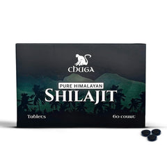 Chuga Shilajit bottle with tablets for daily vitality.