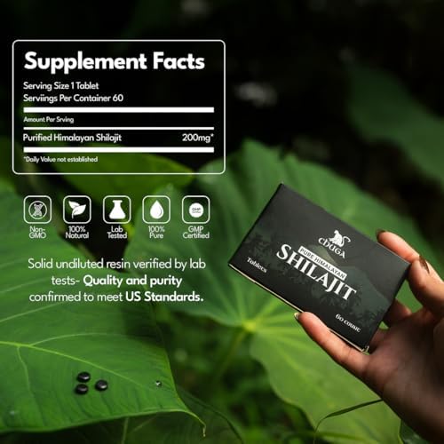 Chuga Shilajit tablets high-altitude harvest scene emphasizes potent mineral content