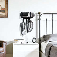 CHZHWFDC mask organizer hook keeps the mask neatly stored and tangle-free.