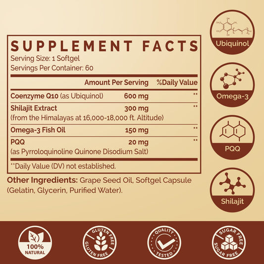 Ciaceae Shilajit extract energy-boost visual suggesting cellular energy support.