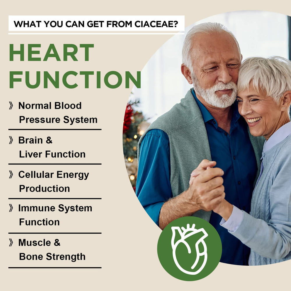 Ciaceae supplement label closeup, highlighting 800mg per softgel and liposomal delivery.