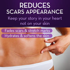 Cicatricure Advanced Scar Gel applied to the body for scar care and texture improvement
