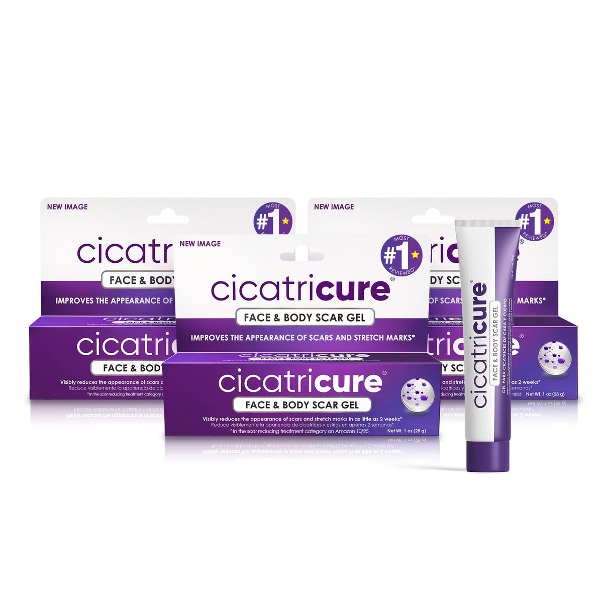 Cicatricure Advanced Scar Gel on the face for smoother scar appearance and daily use