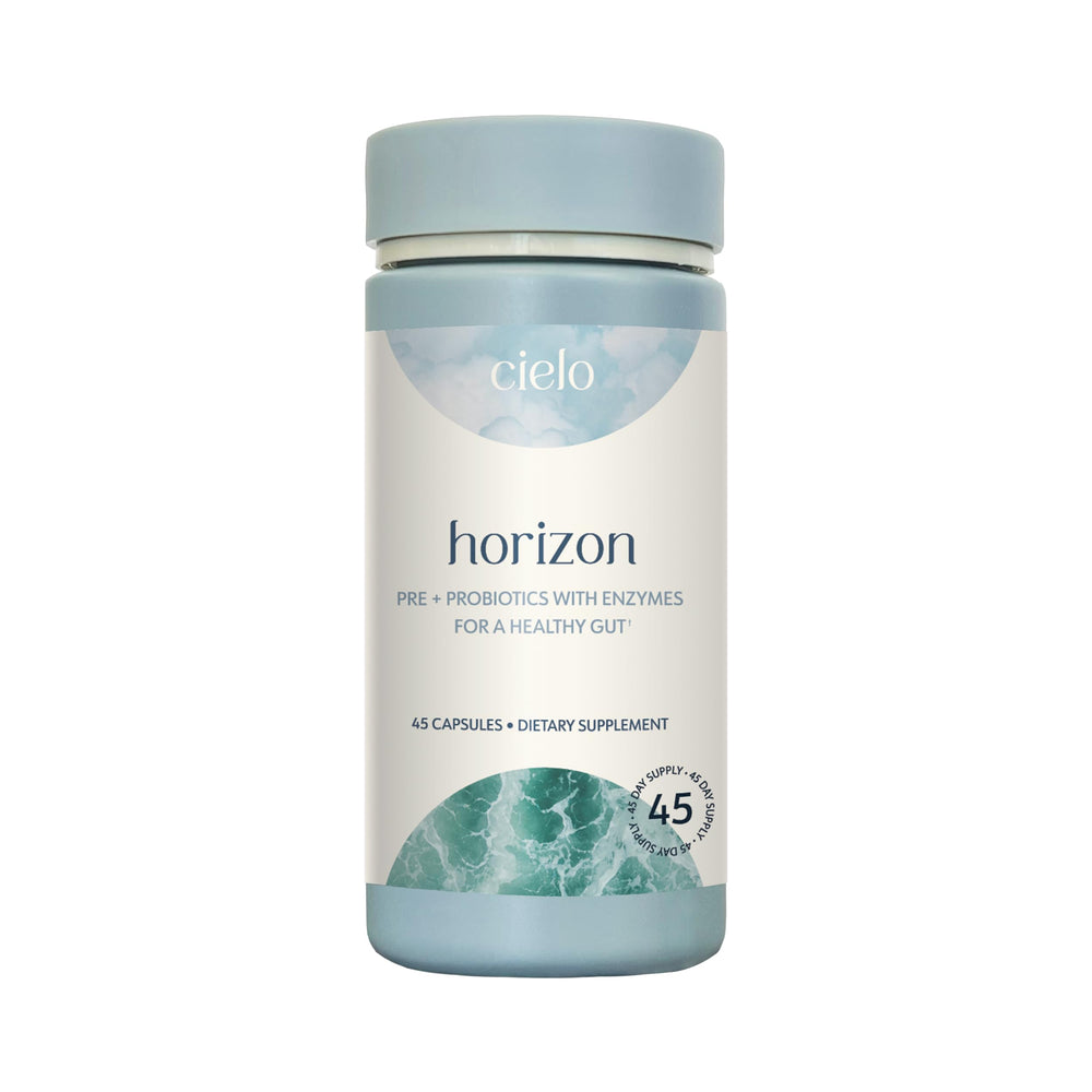 Cielo Daily Horizon probiotic bottle for daily gut support.