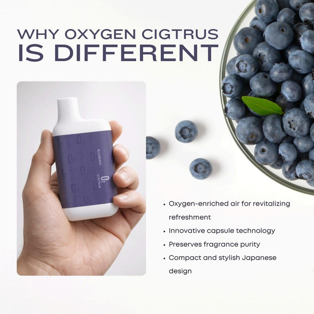 Cigtrus O2 Inhaler Blueberry pocket-fit design ideal for daily carry