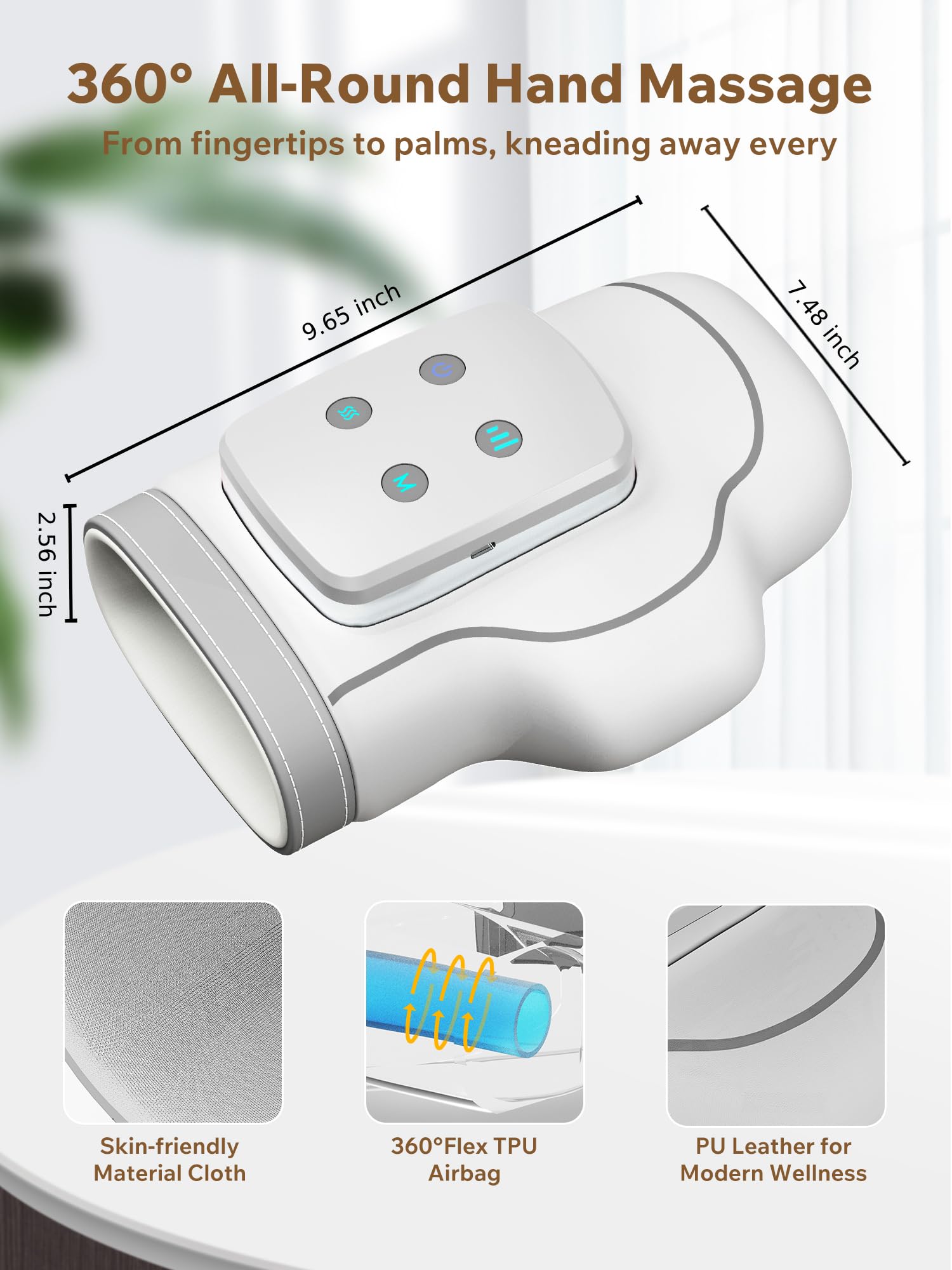 cilotus cordless hand massager compact-design is easy to carry anywhere.