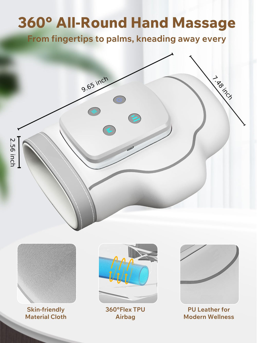 cilotus cordless hand massager compact-design is easy to carry anywhere.