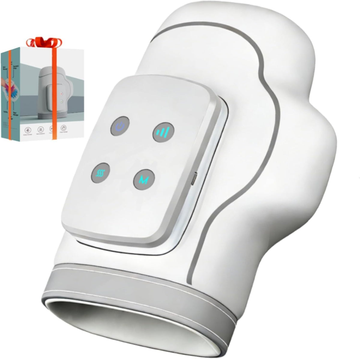 cilotus cordless hand massager heat-on provides soothing warmth for tense hands.
