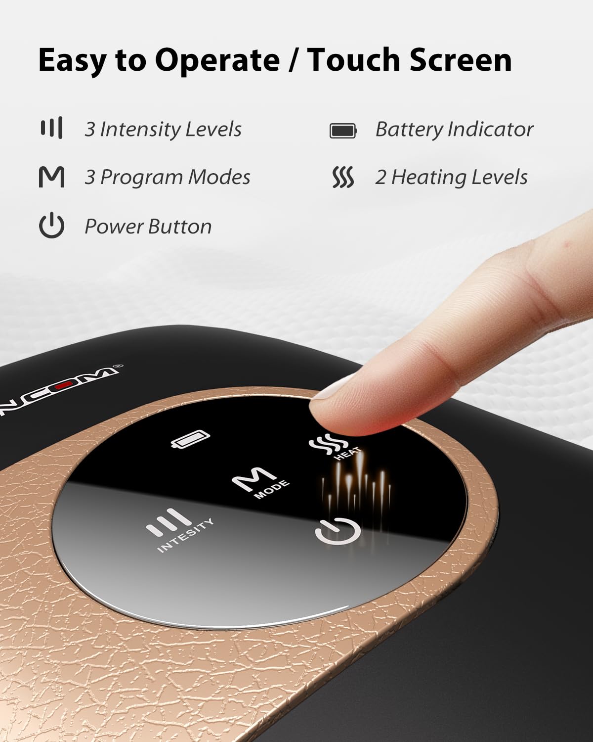 CINCOM hand massager seven-airbags delivers thorough compression across fingers and palm