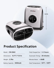 CINCOM hand massager in a workplace setting for desk use
