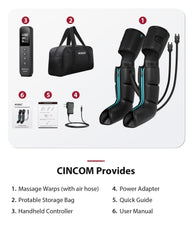 CINCOM leg massager breathable fabric cleans easily and resists wear