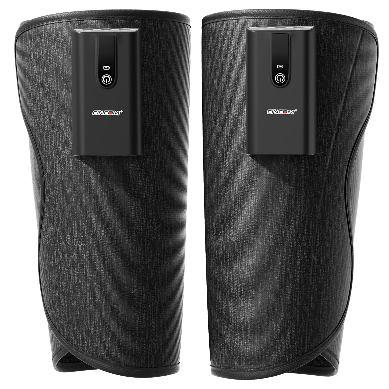 CINCOM leg massager with heat and air compression for calves to boost circulation during travel