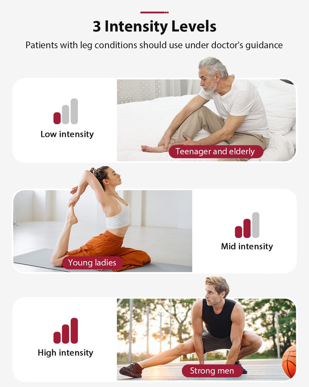 CINCOM leg massager sequential air highlights dynamic pressure for leg therapy