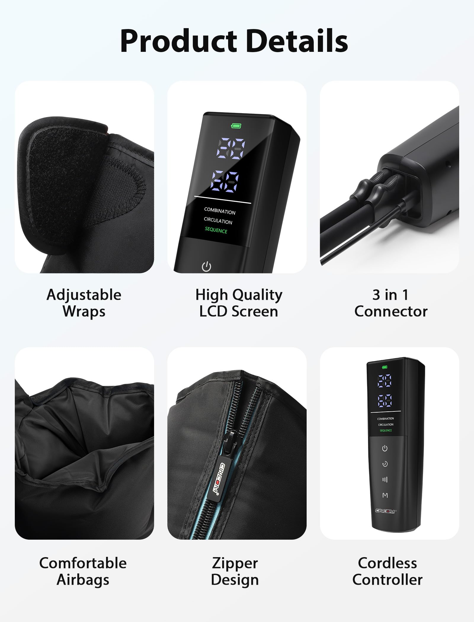 CINCOM portable rechargeable design suitable for travel