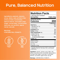 CirC Energy Bites ingredients view with peanuts, oats, and dates.