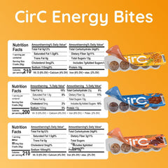 CirC Peanut Chocolate Chip bites with peanut crunch and chocolate chips for a protein snack.